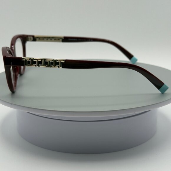 NEW Tiffany & Co. TF 2226 8353 Burgundy & Gold Eyeglasses  52/16/140 READ - Picture 4 of 9